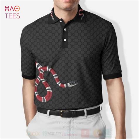 gucci snake polo t shirt.